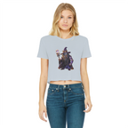 angry can man Classic Women's Cropped Raw Edge T-Shirt