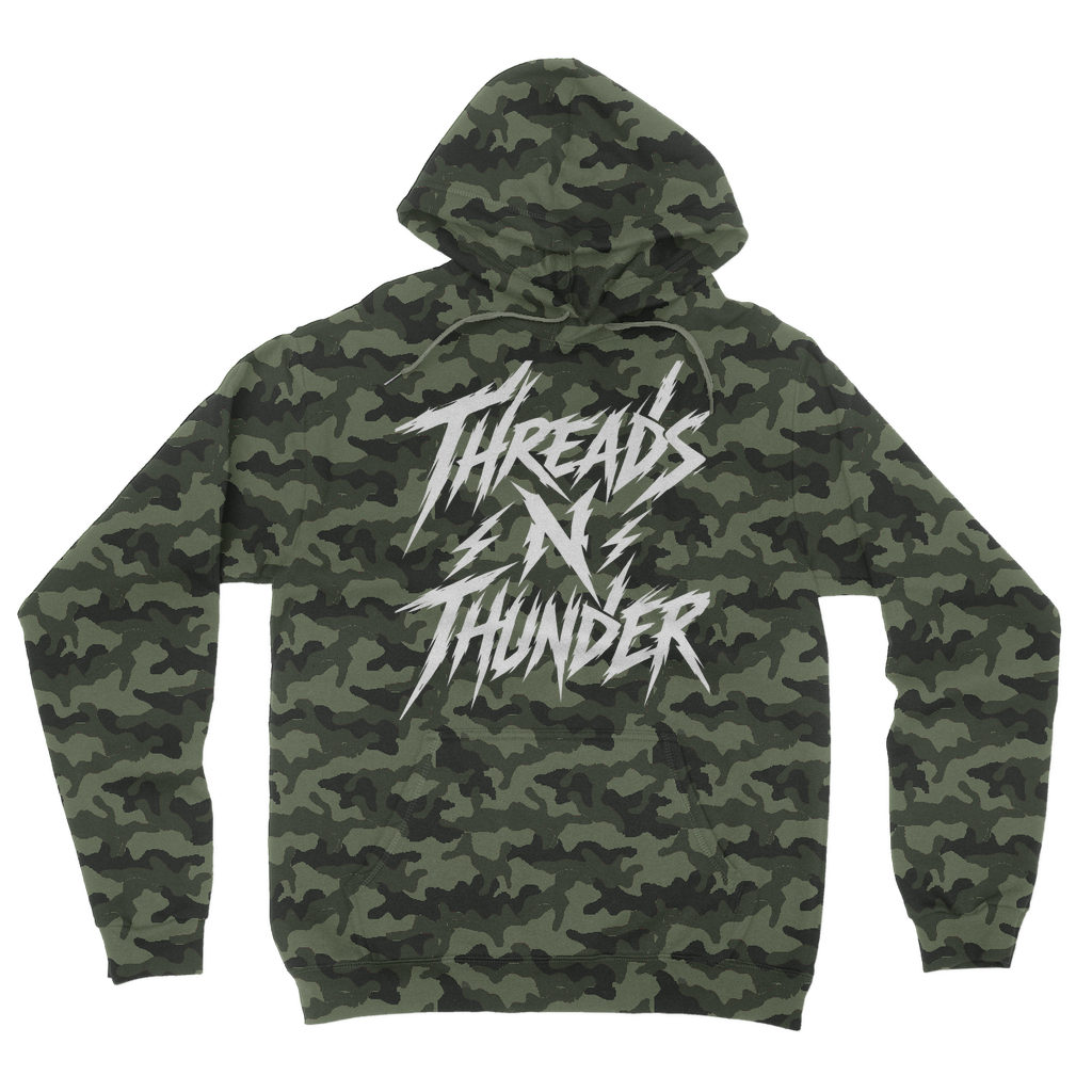 Falling Rocks COllection Camouflage Adult Hoodie