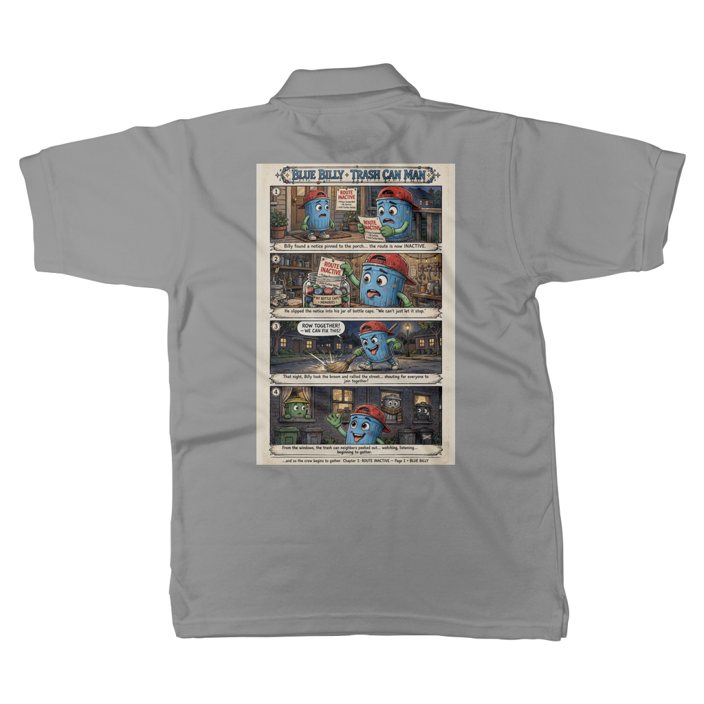 Trash Can Row Classic Adult Polo Shirt