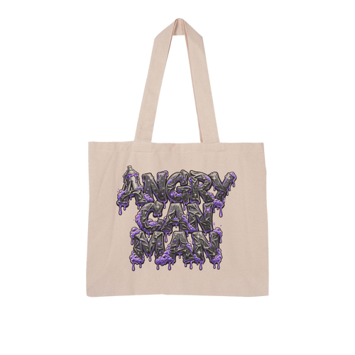 ANGRY CAN MAN 3.0 Large Organic Tote Bag
