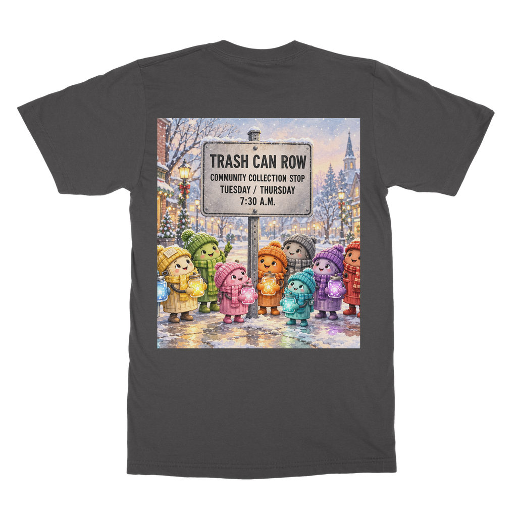 Trash Can Row – Classic Adult T-Shirt