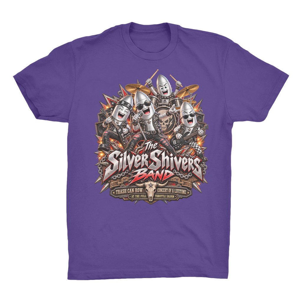 The Silver Shivers Band Organic Adult T-Shirt