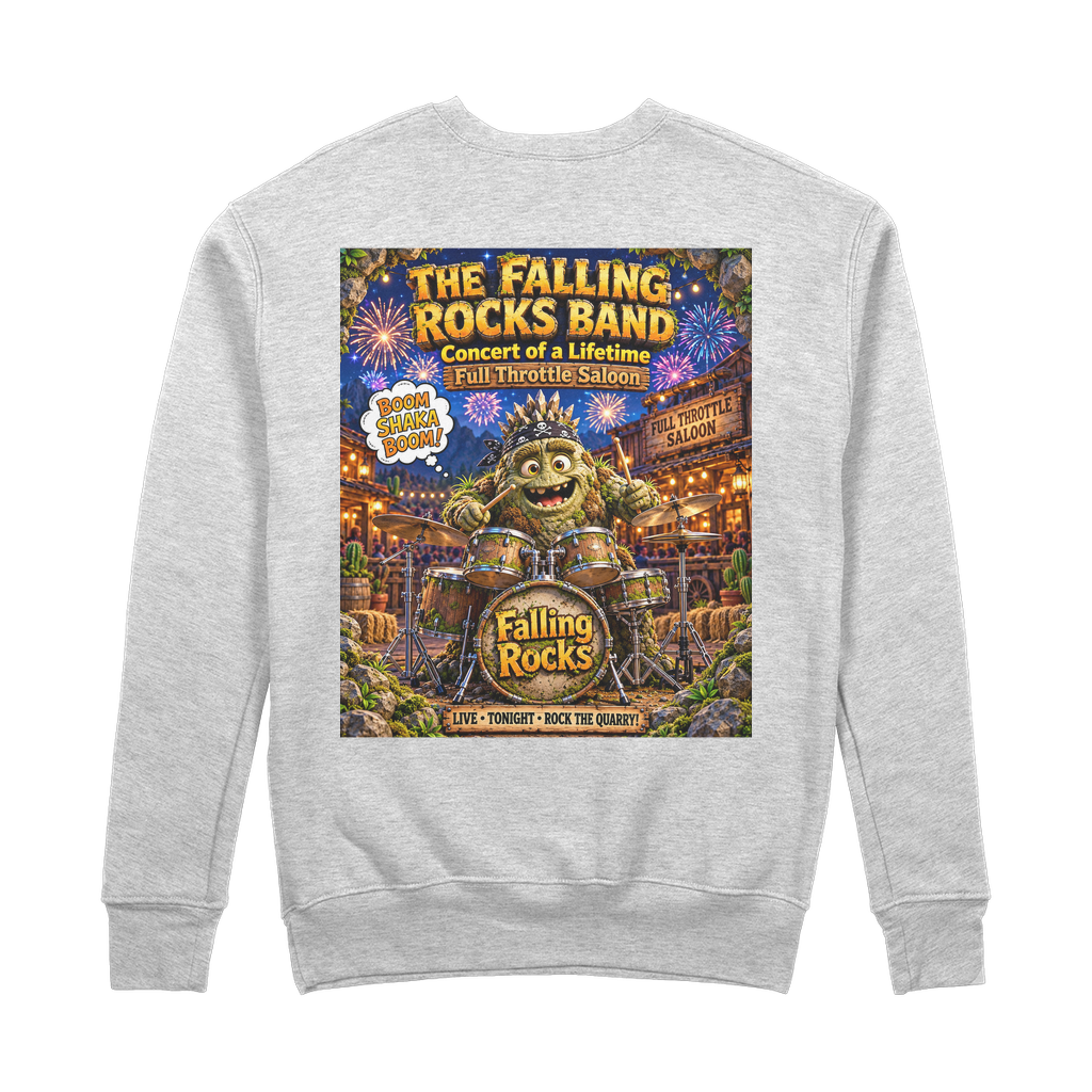 Falling Rocks COllection 100% Organic Cotton Sweatshirt