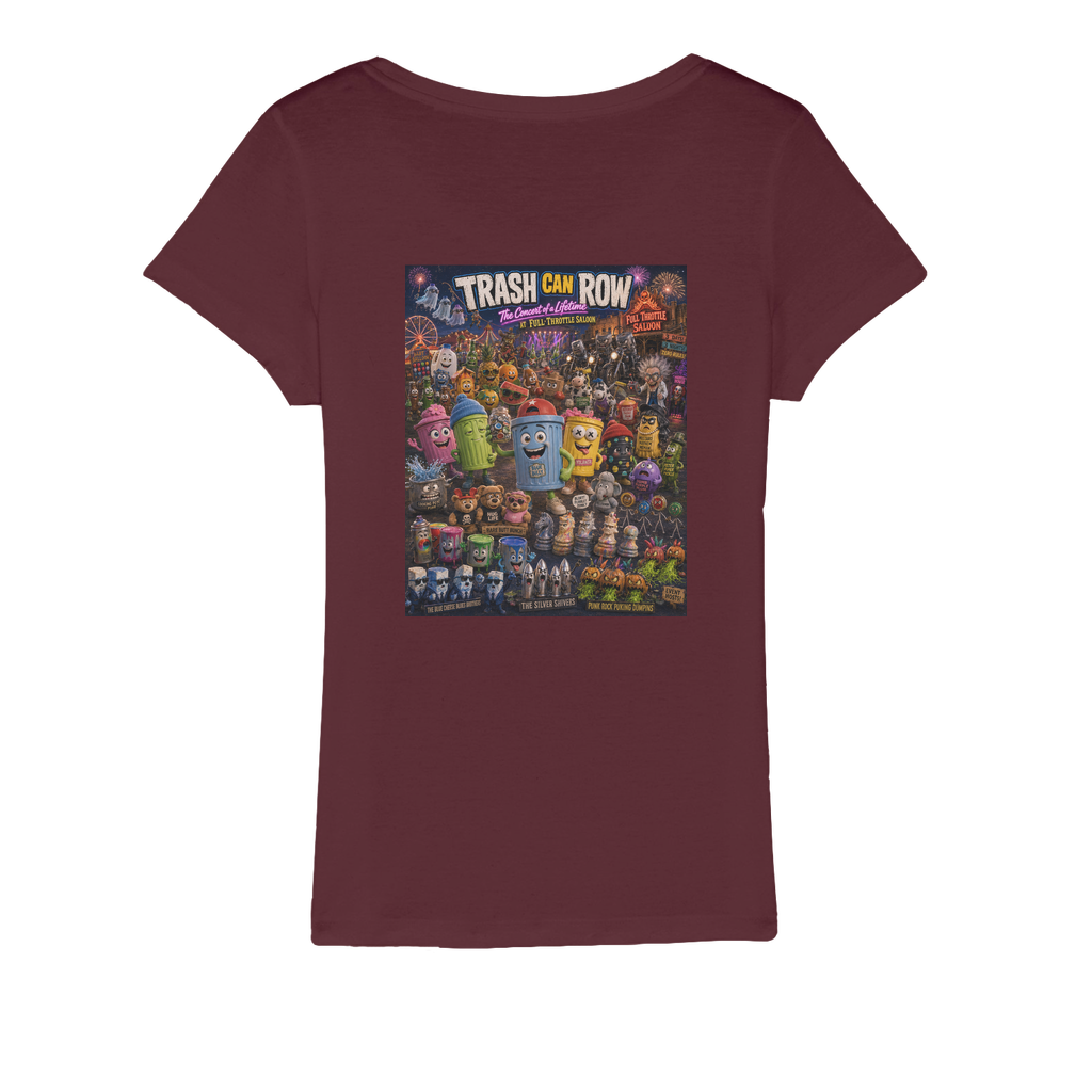 Trash Can Row CONCERT FOR A LIFETIME Organic Jersey Women's T-Shirt