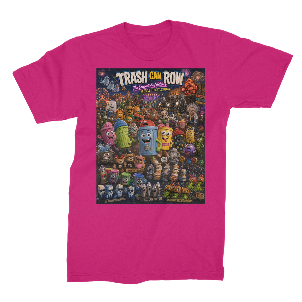 Trash Can Row: Concert for a Lifetime – Unisex Cotton T-Shirt
