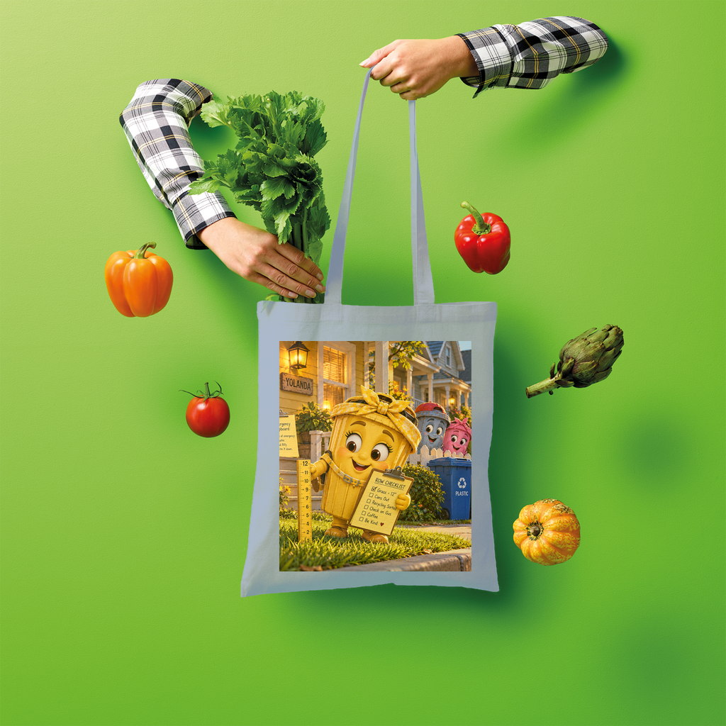 Trash Can Row Shopper Tote Bag