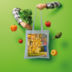 Trash Can Row Shopper Tote Bag