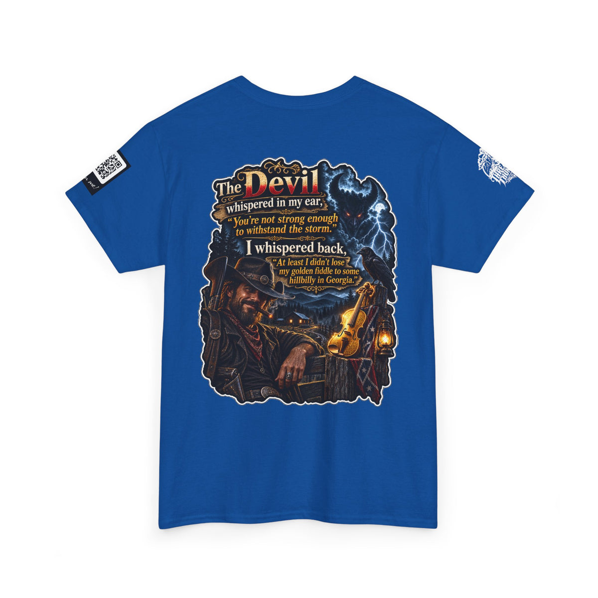 The Devil Whispered About the Storm — Georgia Hillbilly Back Graphic Tee