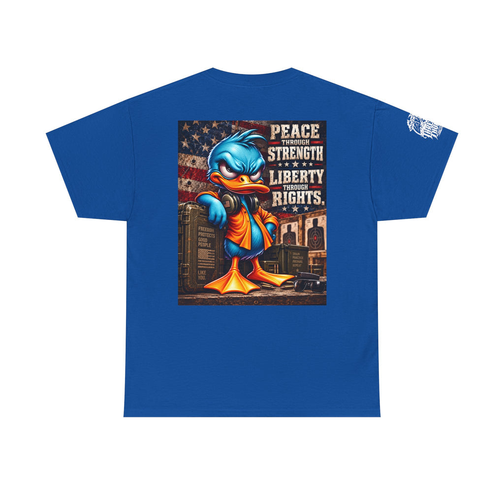 Peace Through Strength, Liberty Through Rights Back Graphic Tee