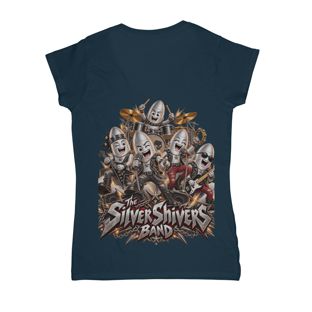 The Silver Shivers Band Classic Women's V-Neck T-Shirt