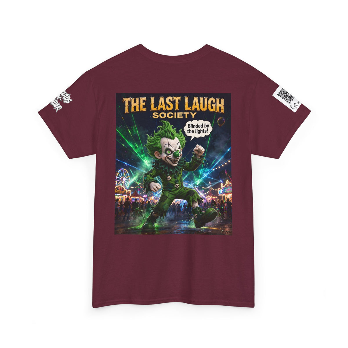 The Last Laugh Society Tee #165 — Carnival Clown Horror Graphic T-Shirt