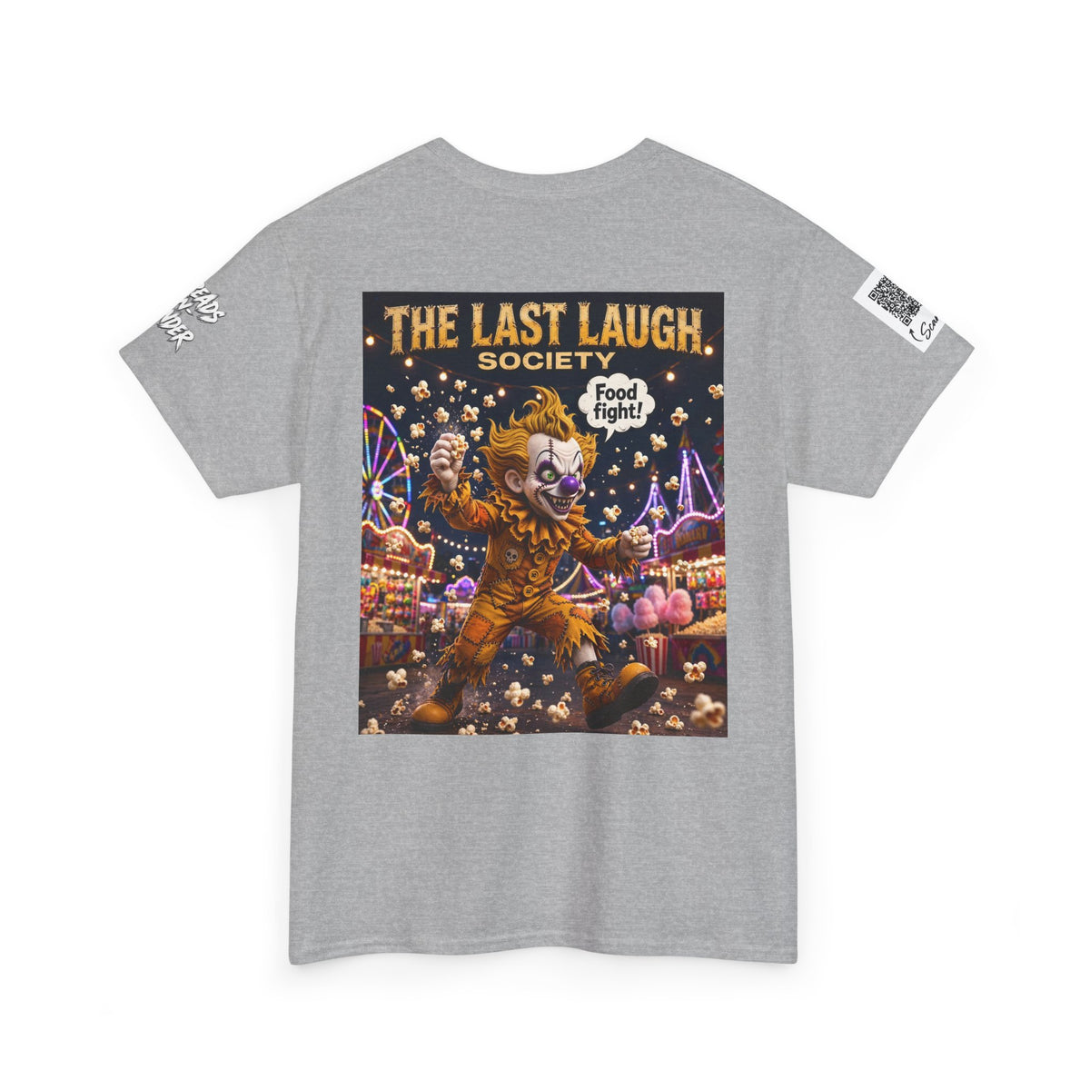 The Last Laugh Society Tee #158 — Carnival Clown Horror Graphic T-Shirt