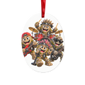 Falling Rocks COllection Ceramic Hanging Ornament