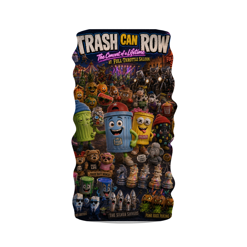 Trash Can Row: Concert for a Lifetime – Sublimation Neck Warmer Morf Scarf