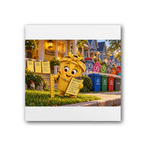 Trash Can Row – Premium Stretched Canvas