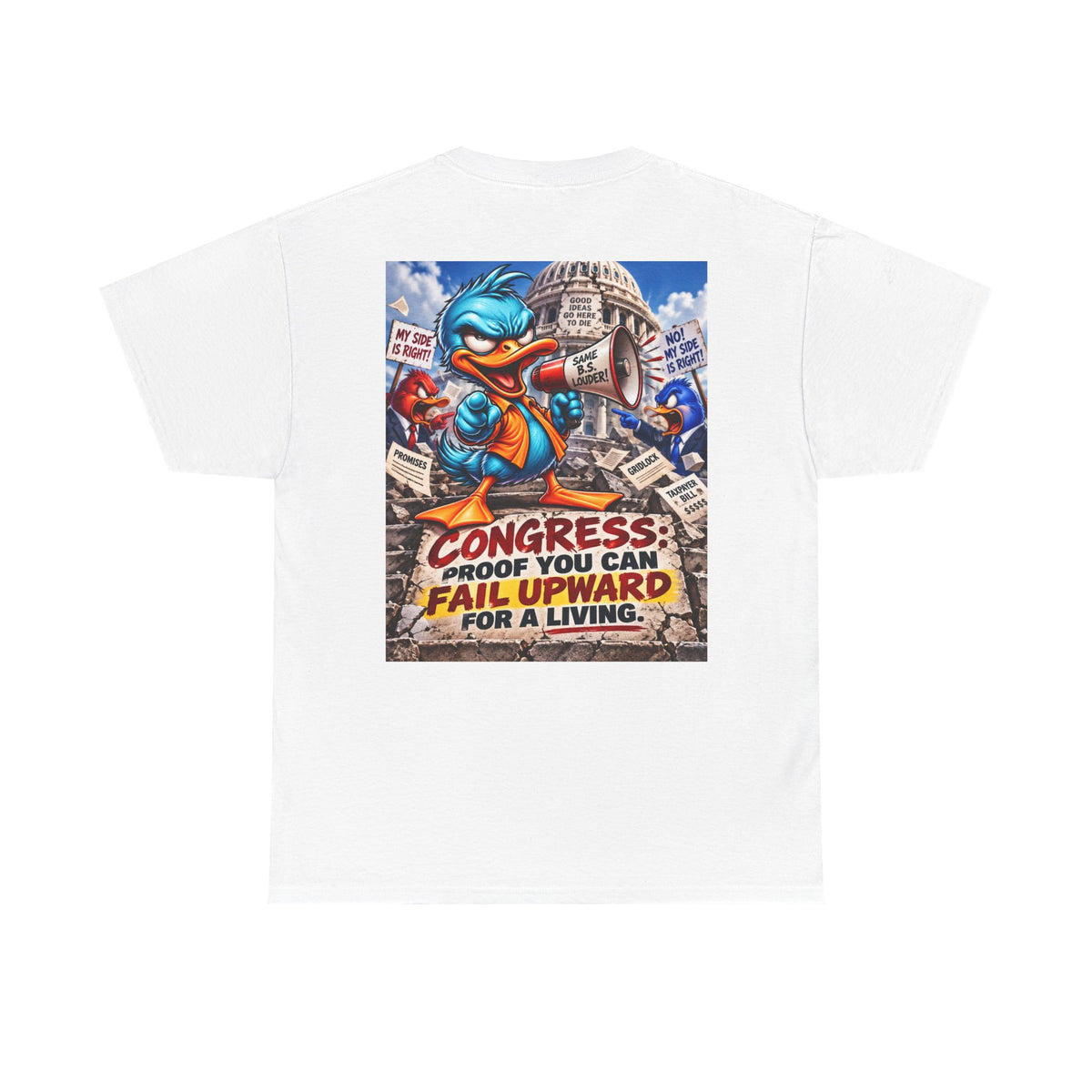 Congress — Proof You Can Fail Upward for a Living Back Graphic Tee