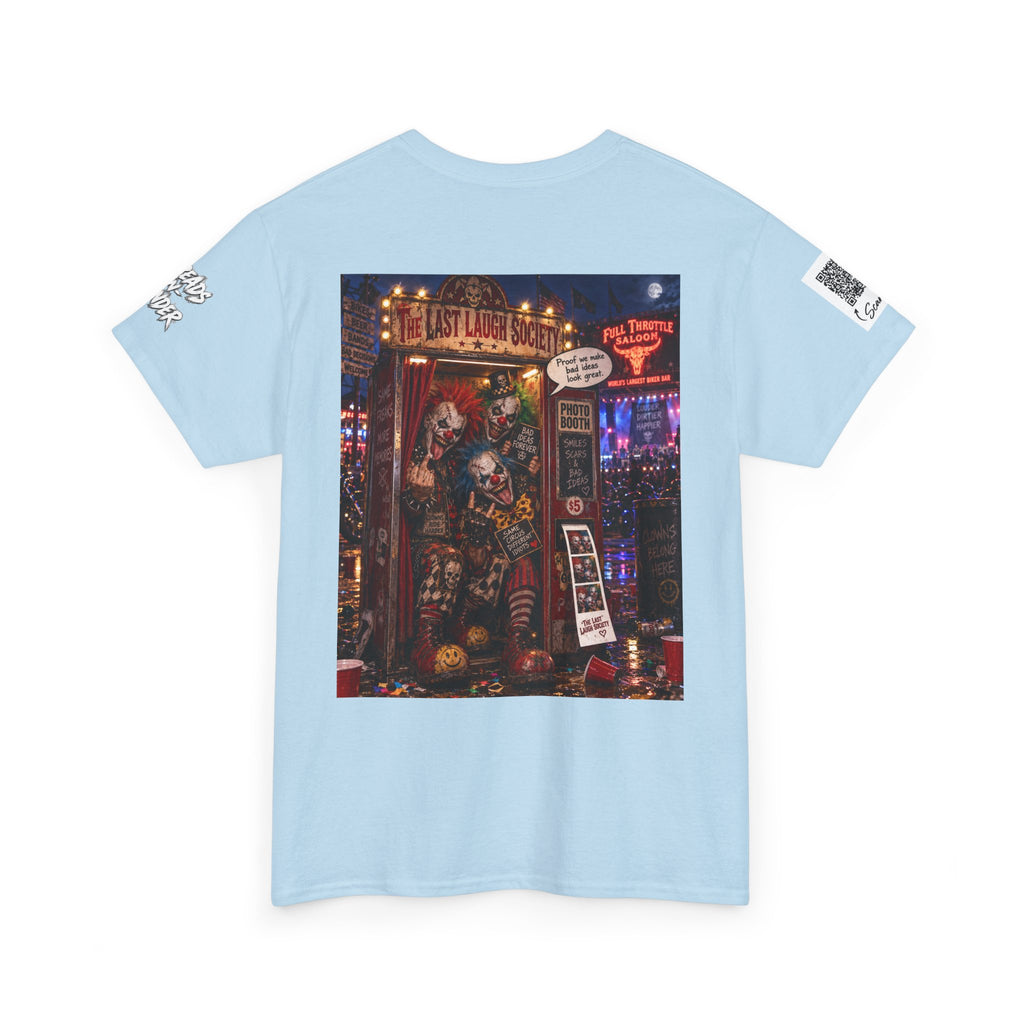 The Last Laugh Society Tee #145 — Carnival Clown Horror Graphic T-Shirt
