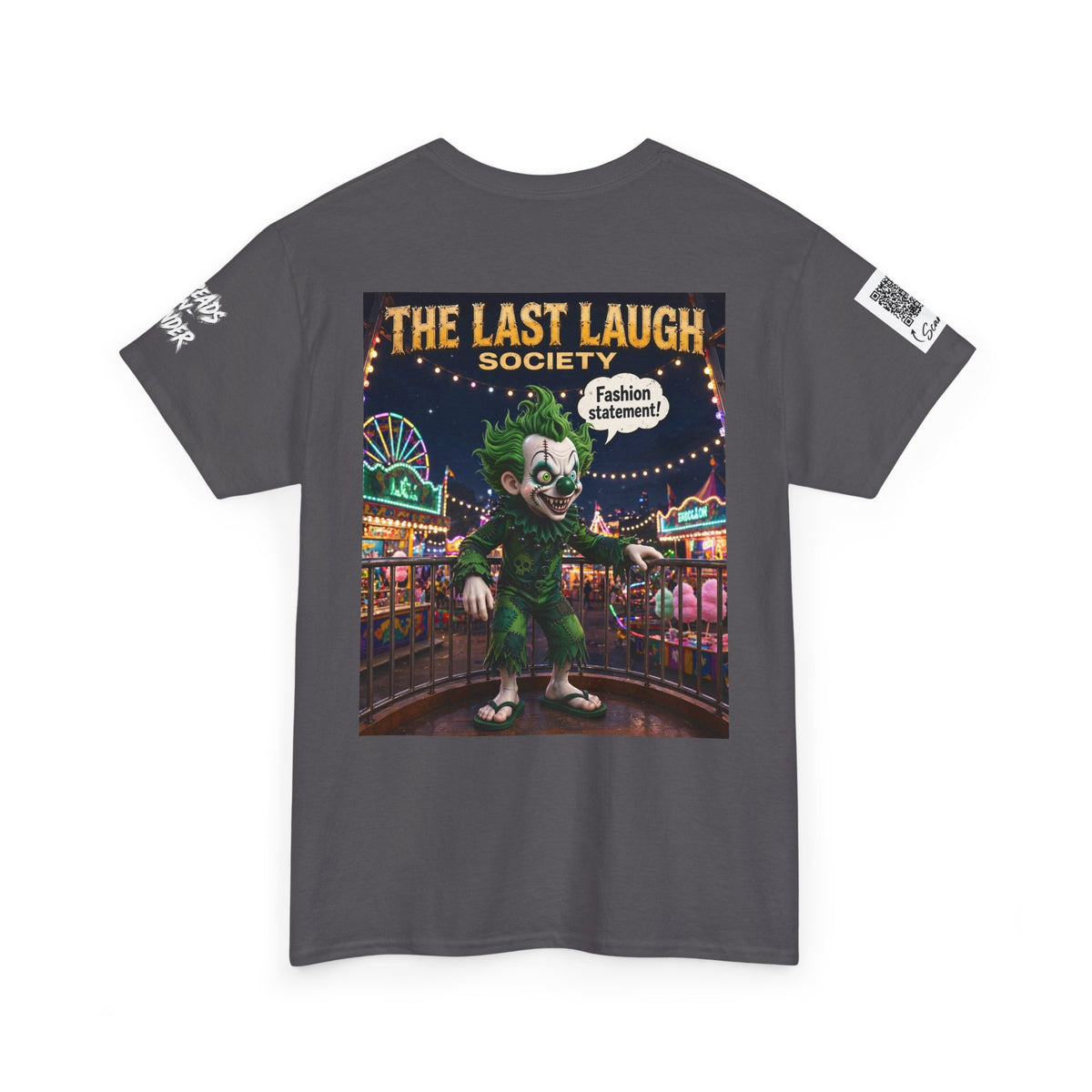 The Last Laugh Society Tee #141 — Carnival Clown Horror Graphic T-Shirt