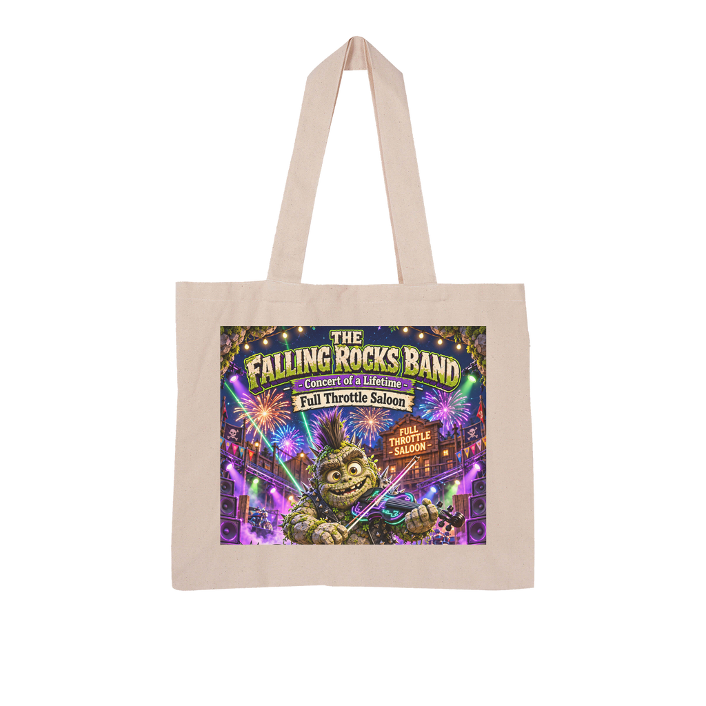 Falling Rocks COllection Large Organic Tote Bag