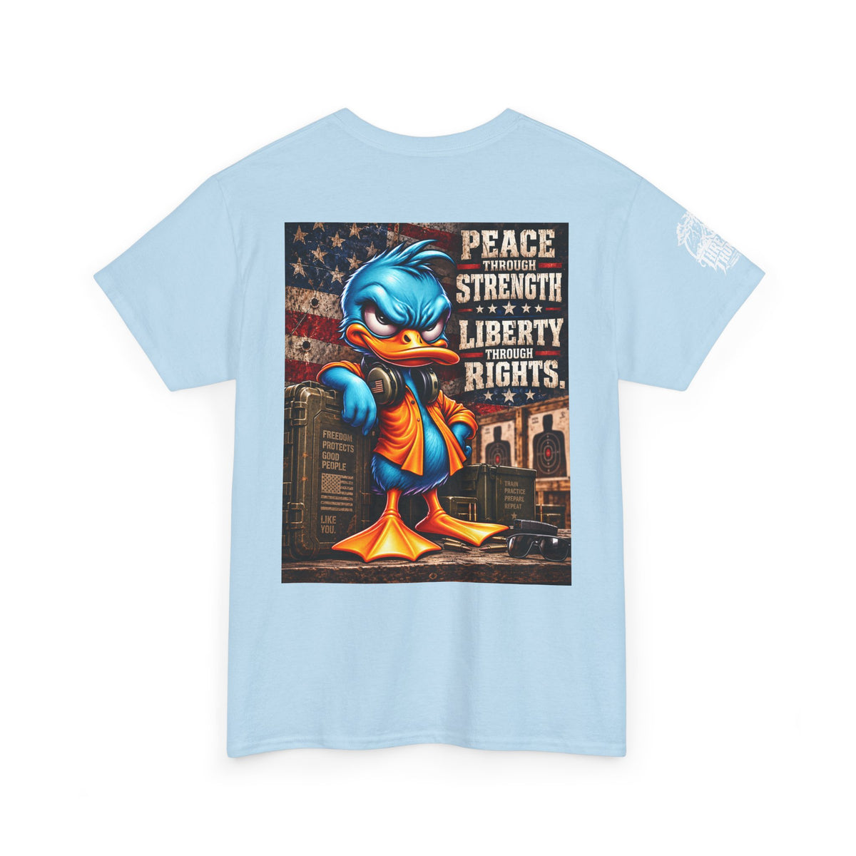 Peace Through Strength, Liberty Through Rights Back Graphic Tee