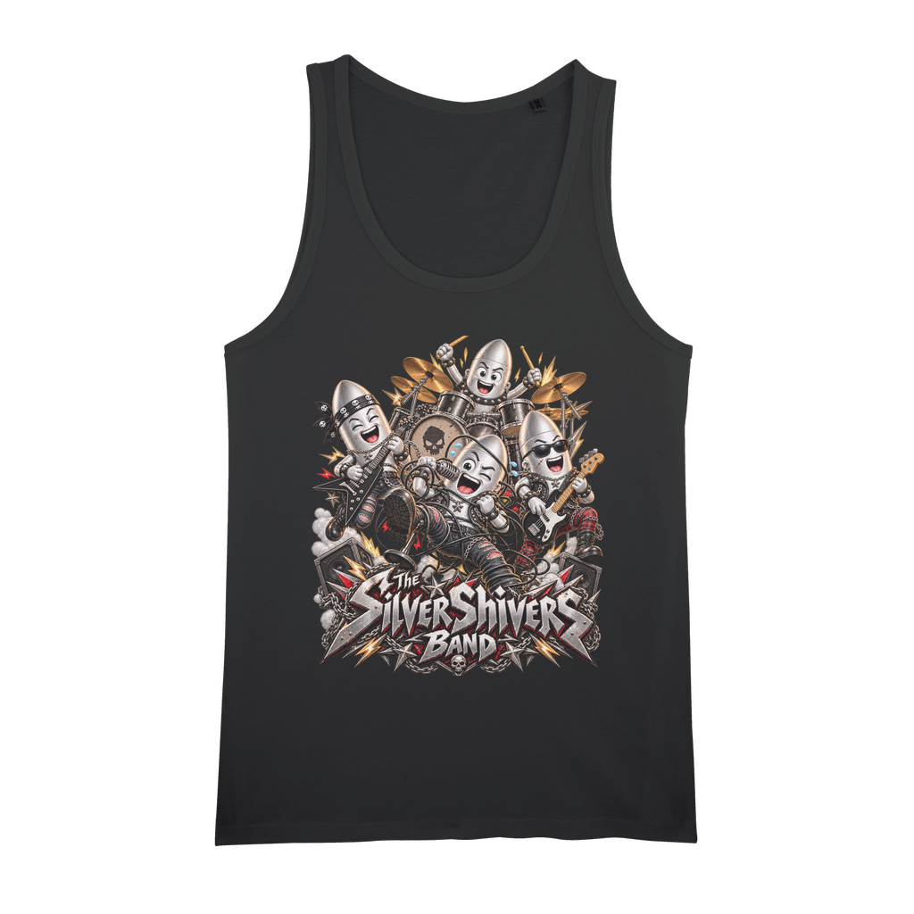 The Silver Shivers Band Organic Jersey Unisex Tank Top
