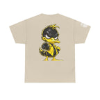 Yellow Rebel Duck Character Back Graphic Tee
