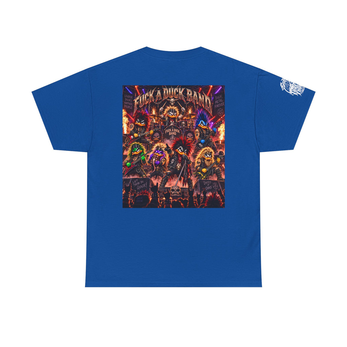 FUCK A DUCK BAND — Heavy Metal Quack Crew Back Graphic Tee