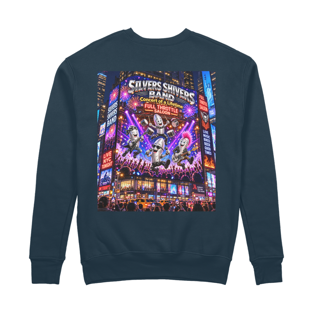 The Silver Shivers Band 100% Organic Cotton Sweatshirt