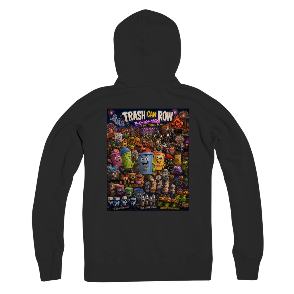Trash Can Row: Concert for a Lifetime – Premium Adult Zip Hoodie