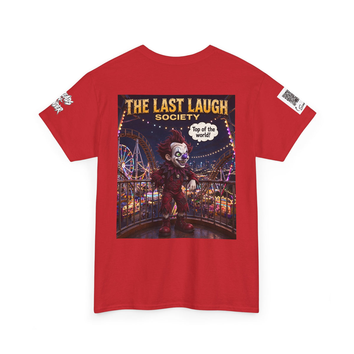 The Last Laugh Society Tee #111 — Carnival Clown Horror Graphic T-Shirt