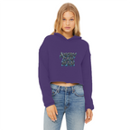 ANGRY CAN MAN 2.0 Ladies Cropped Raw Edge Hoodie