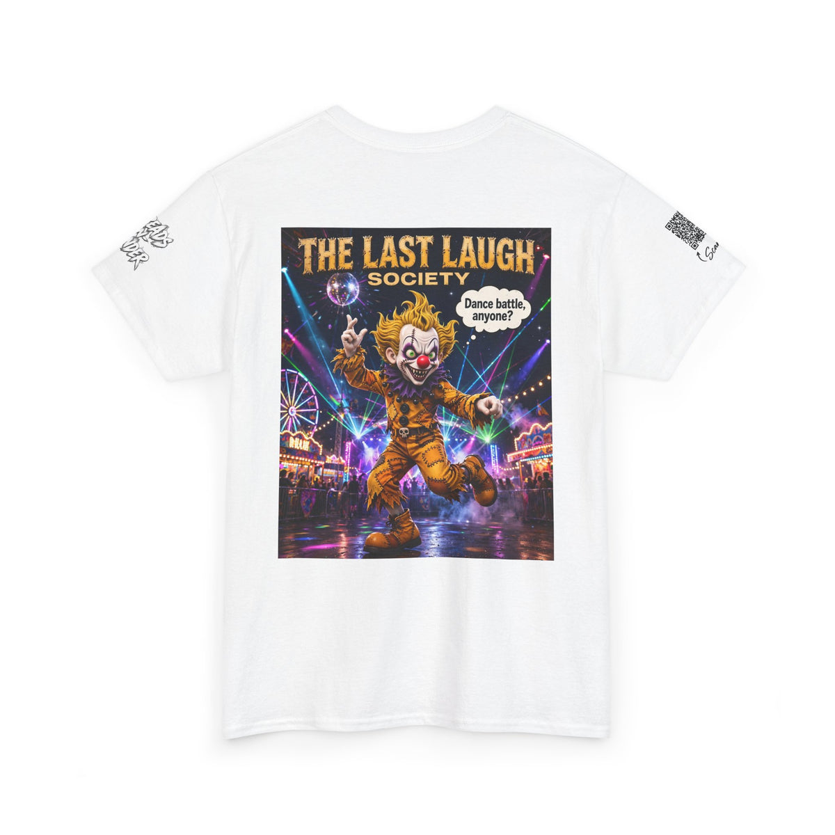 The Last Laugh Society Tee #152 — Carnival Clown Horror Graphic T-Shirt