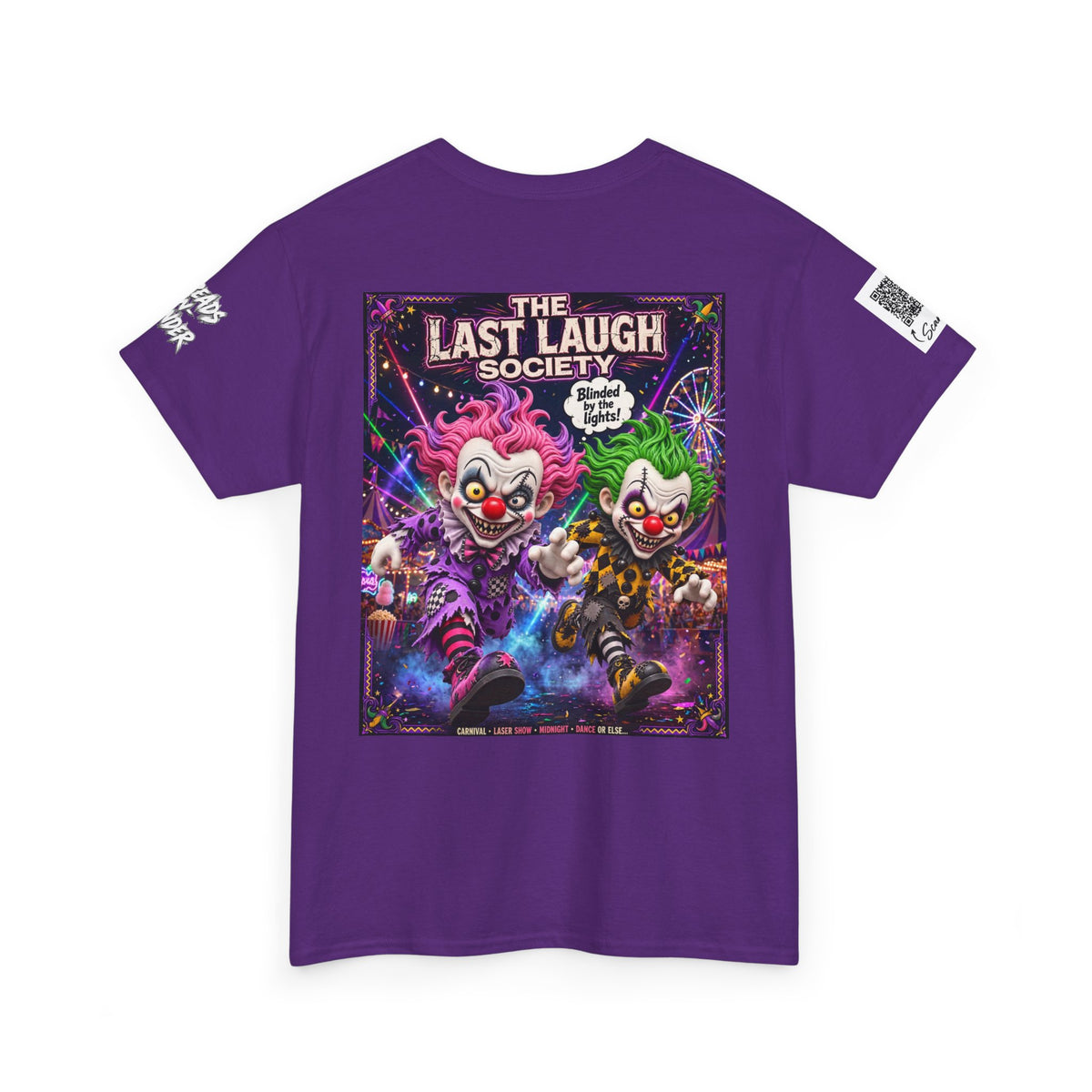 The Last Laugh Society Tee #138 — Carnival Clown Horror Graphic T-Shirt