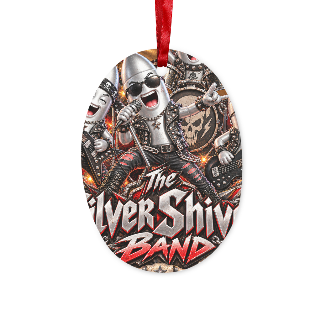 The Silver Shivers Band Ceramic Hanging Ornament