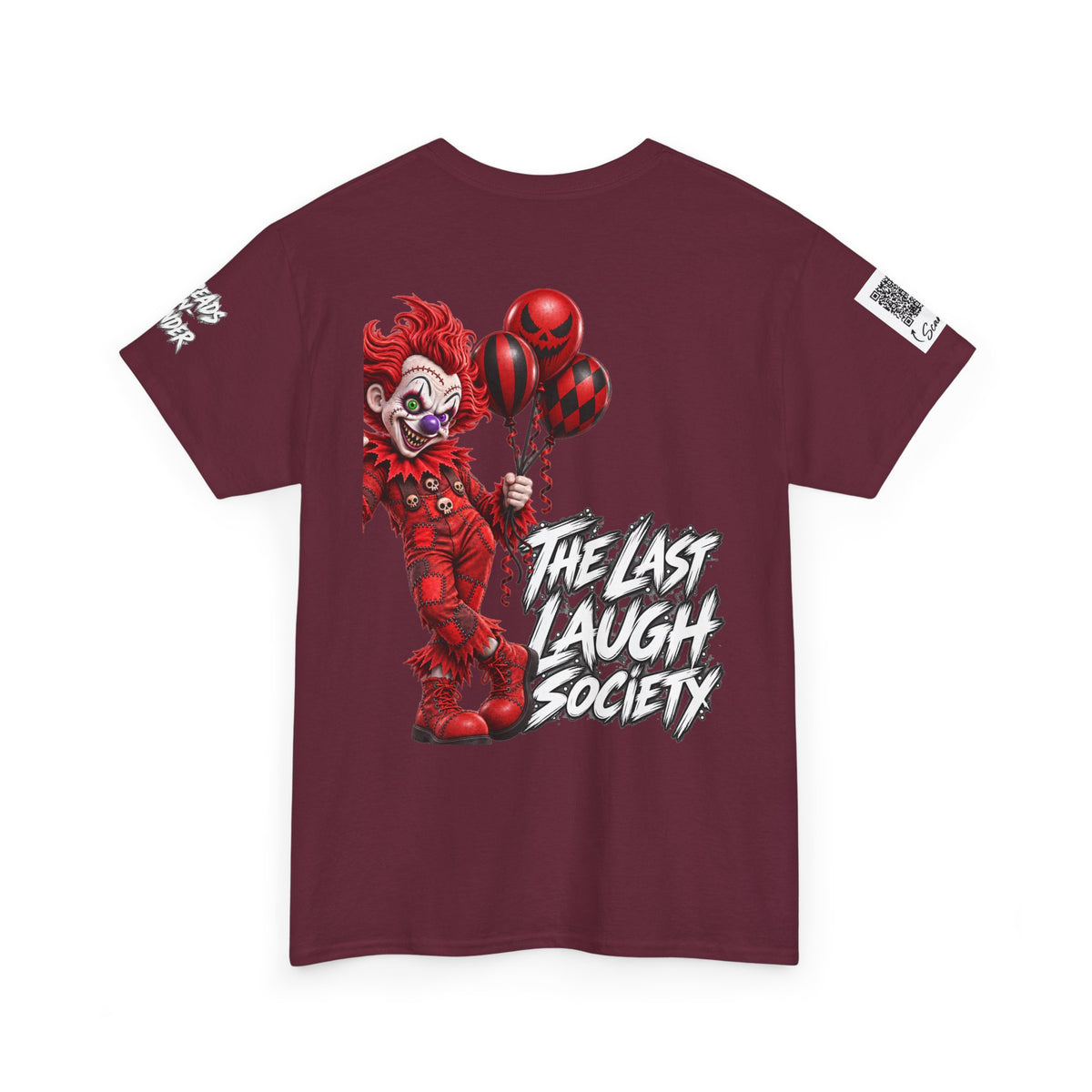 The Last Laugh Society Tee #126 — Carnival Clown Horror Graphic T-Shirt