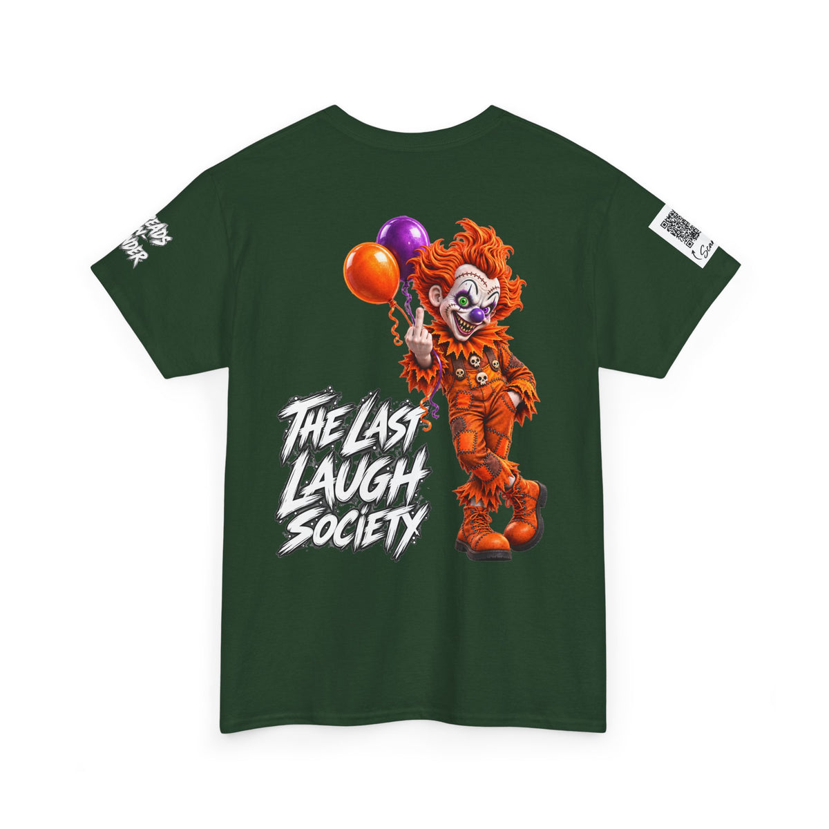 The Last Laugh Society Tee #127 — Carnival Clown Horror Graphic T-Shirt