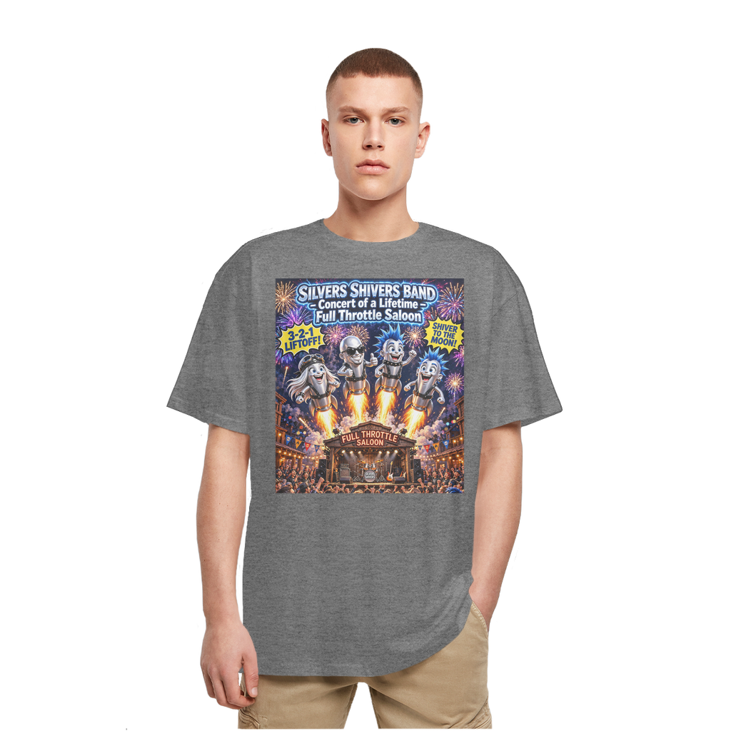 The Silver Shivers Band Heavy Oversized T-Shirt