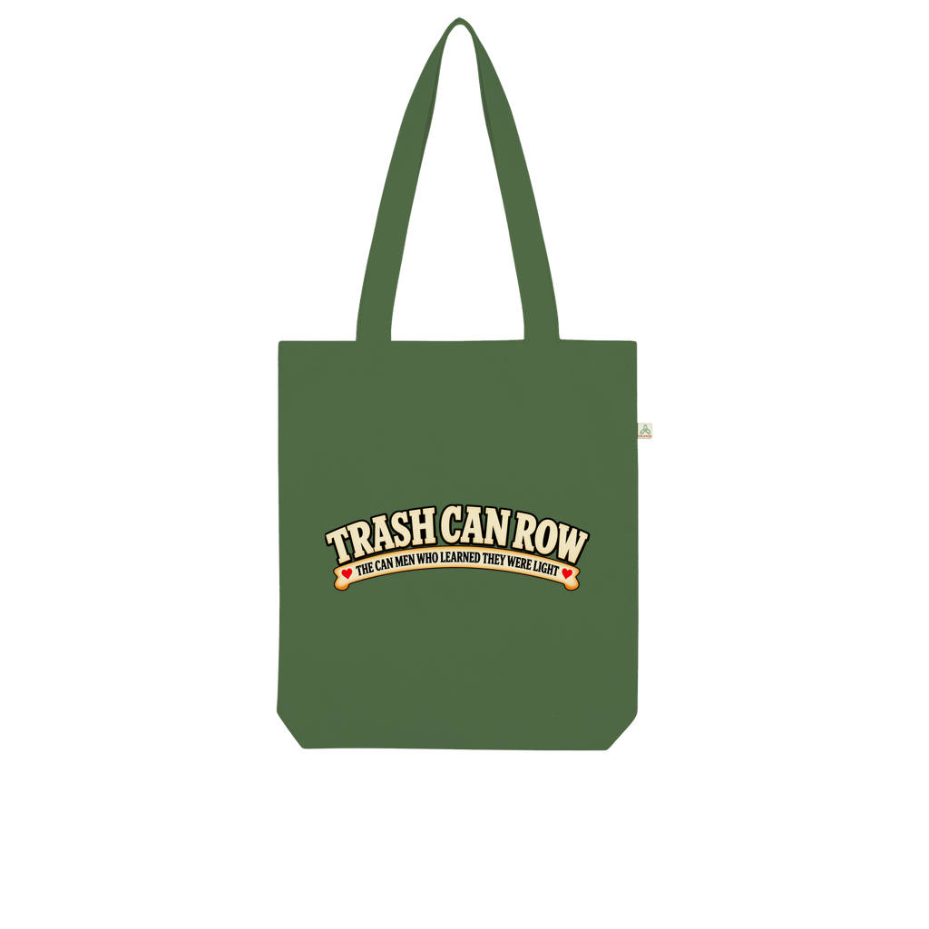 Trash Can Row Organic Tote Bag