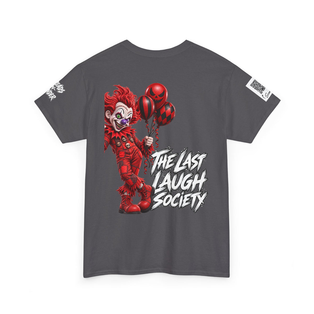 The Last Laugh Society Tee #126 — Carnival Clown Horror Graphic T-Shirt