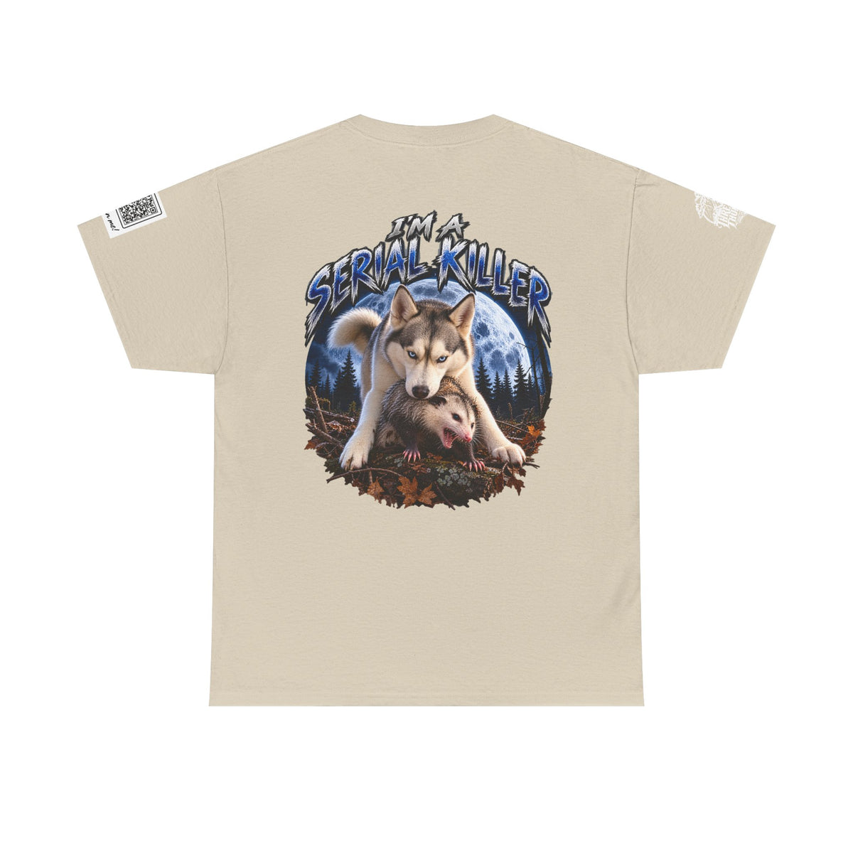T-Shirt — "I'm a Serial Killer" Wolf Graphic Tee