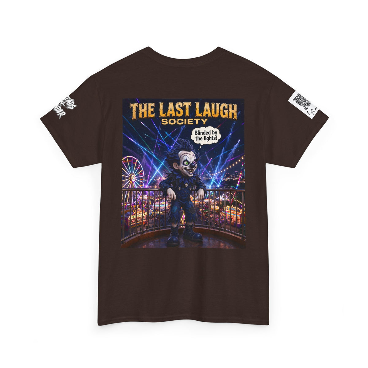 The Last Laugh Society Tee #118 — Carnival Clown Horror Graphic T-Shirt