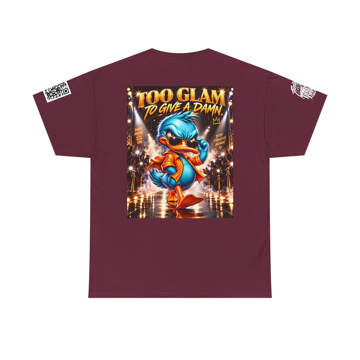 Too Glam to Give a Damn Back Graphic Tee