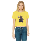 angry can man Classic Women's Cropped Raw Edge T-Shirt