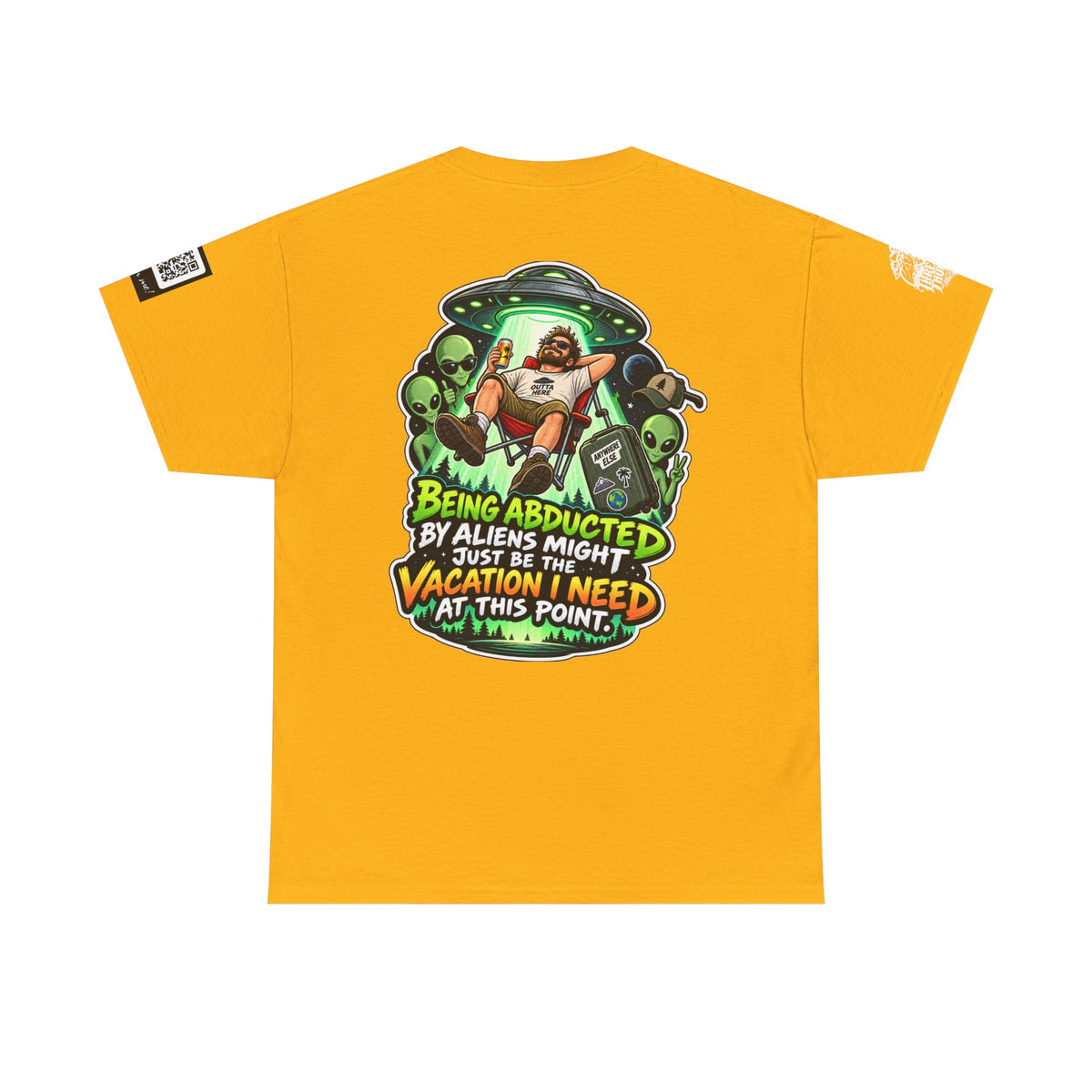 Alien Abduction Is the Vacation I Need Back Graphic Tee