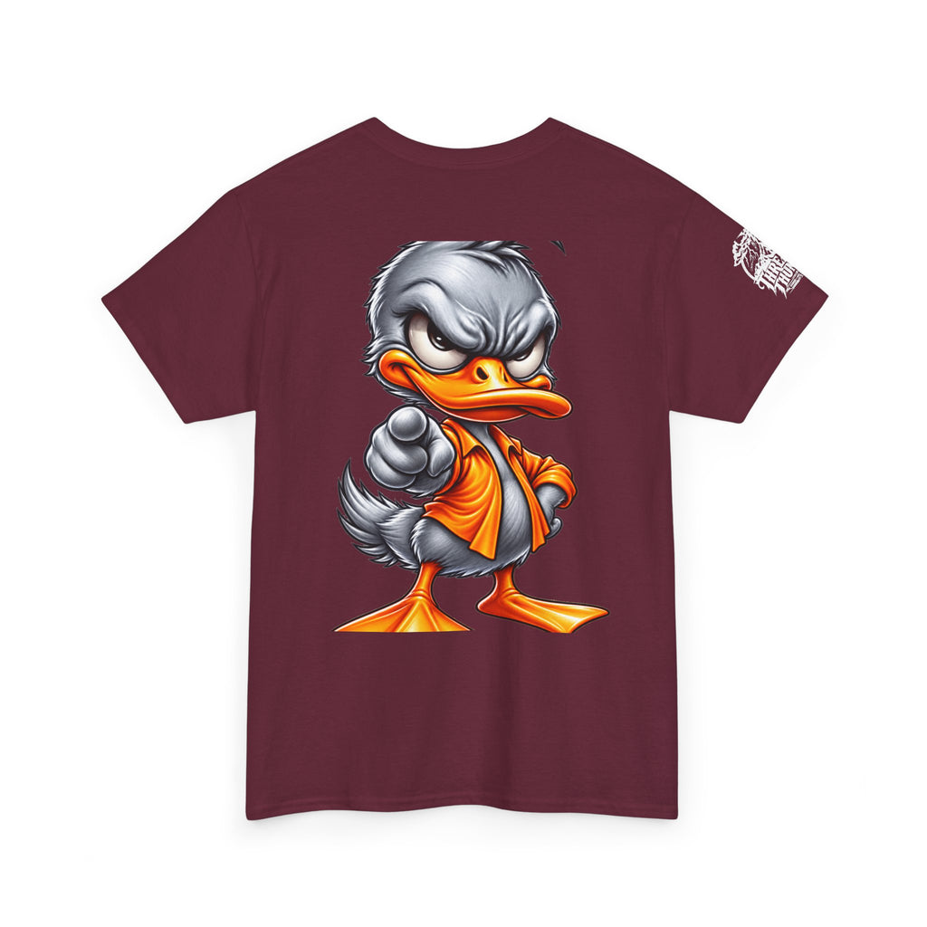 Silver Rebel Duck Character Back Graphic Tee