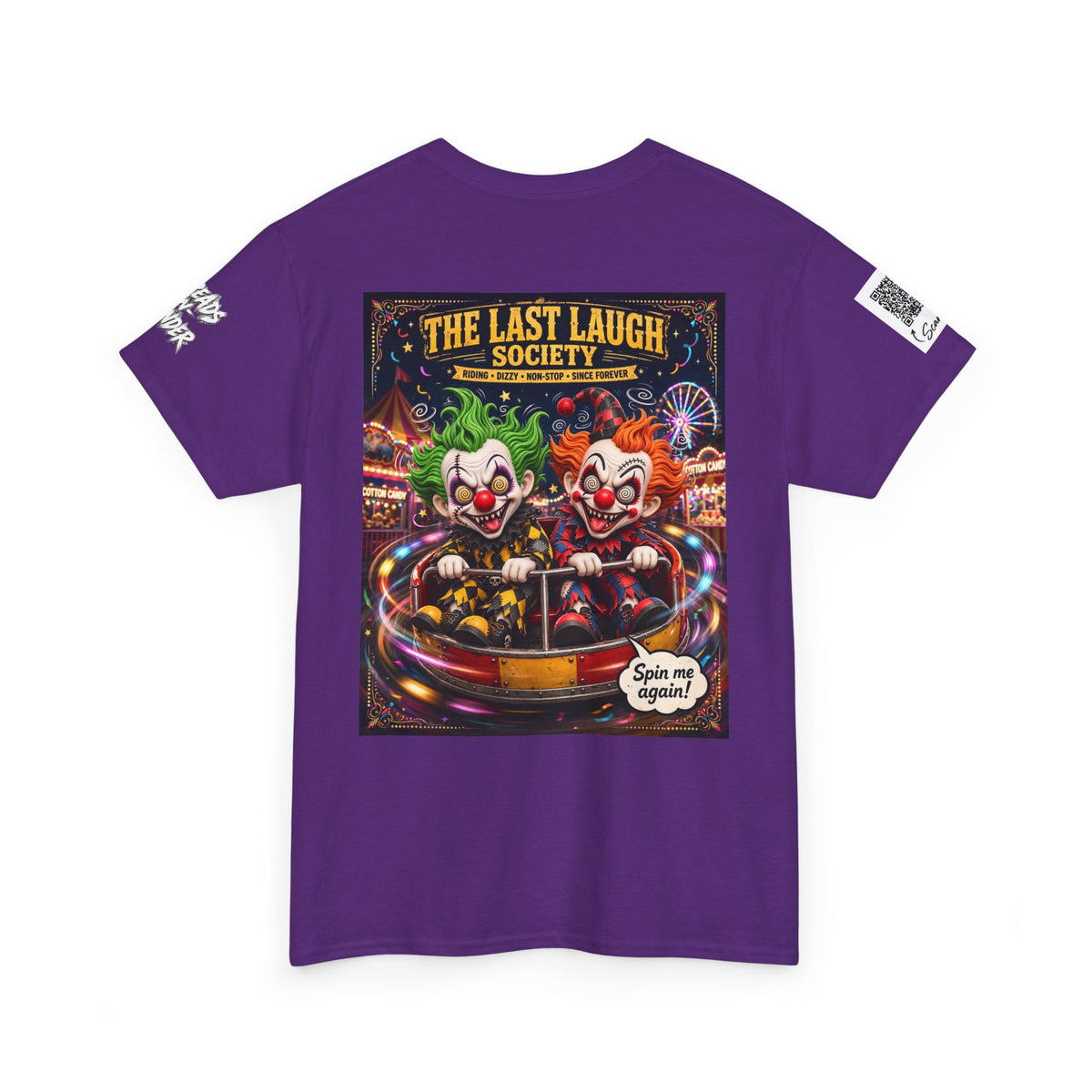 The Last Laugh Society Tee #139 — Carnival Clown Horror Graphic T-Shirt
