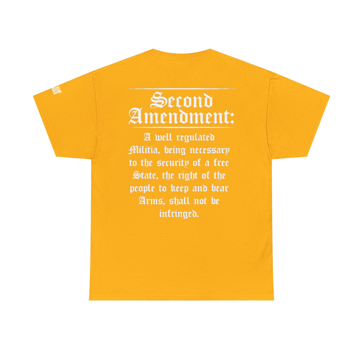 Second Amendment T-Shirt — Constitution Quote Flag Tee