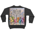 Trash Can Row Classic Kids Sweatshirt
