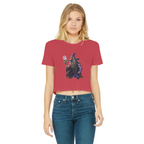 angry can man Classic Women's Cropped Raw Edge T-Shirt