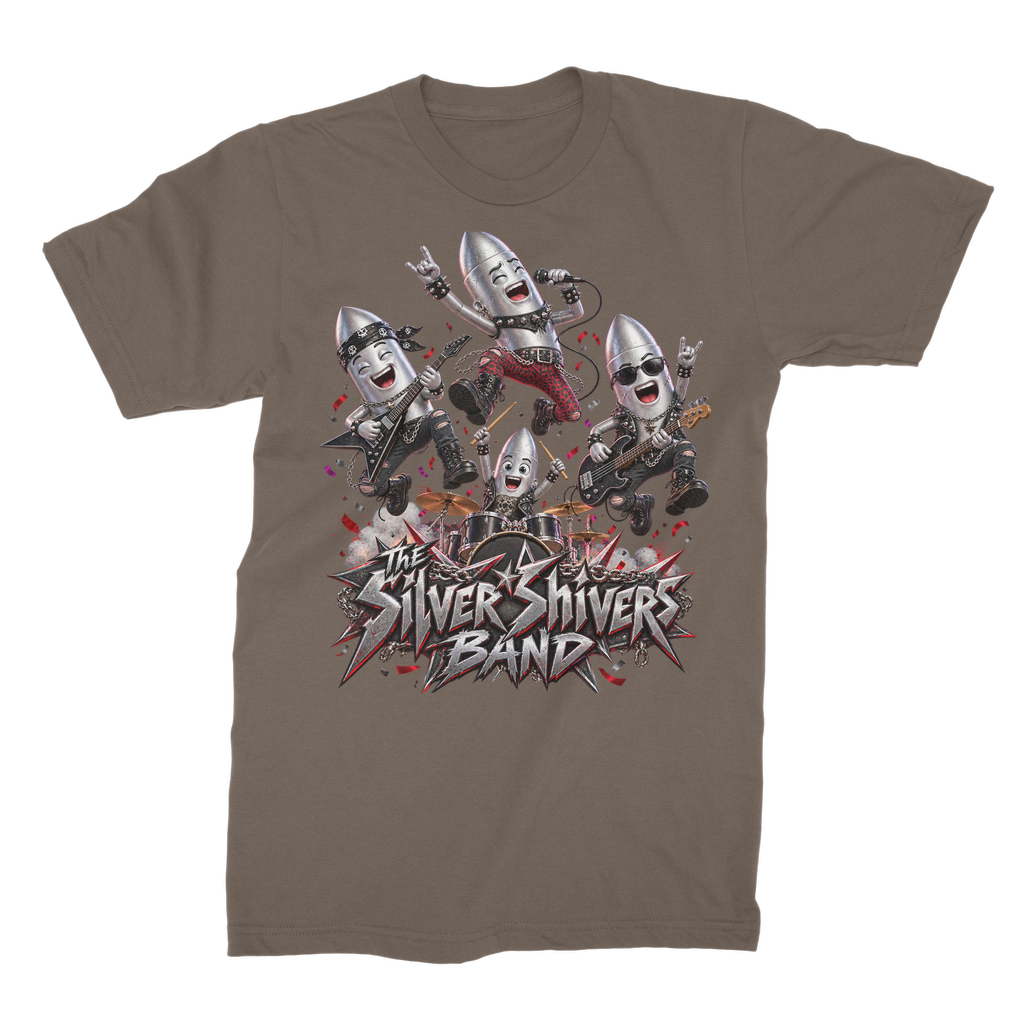 The Silver Shivers Band Unisex Heavy Cotton T-Shirt